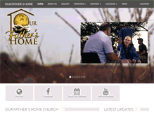 Tablet Screenshot of ourfathershome.com